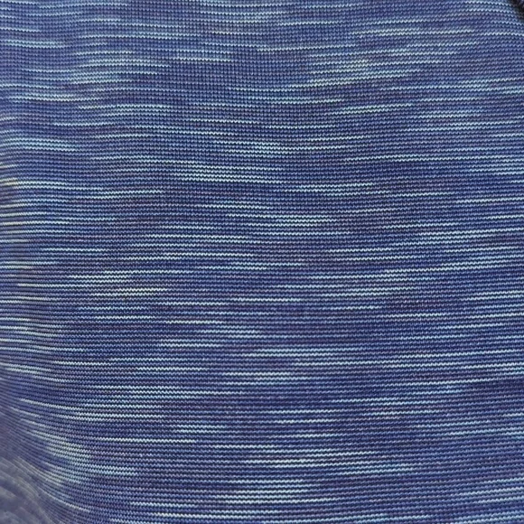 Blue Space Dye Asymmetrical Zipper Athletic Activewear Jacket LARGE Blue - Picture 4 of 13